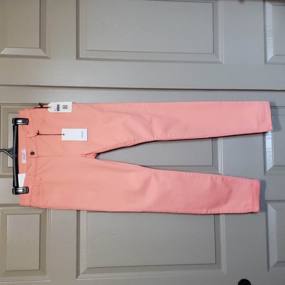 NWT Cello tangerine orange skinny denim jeans size 11
